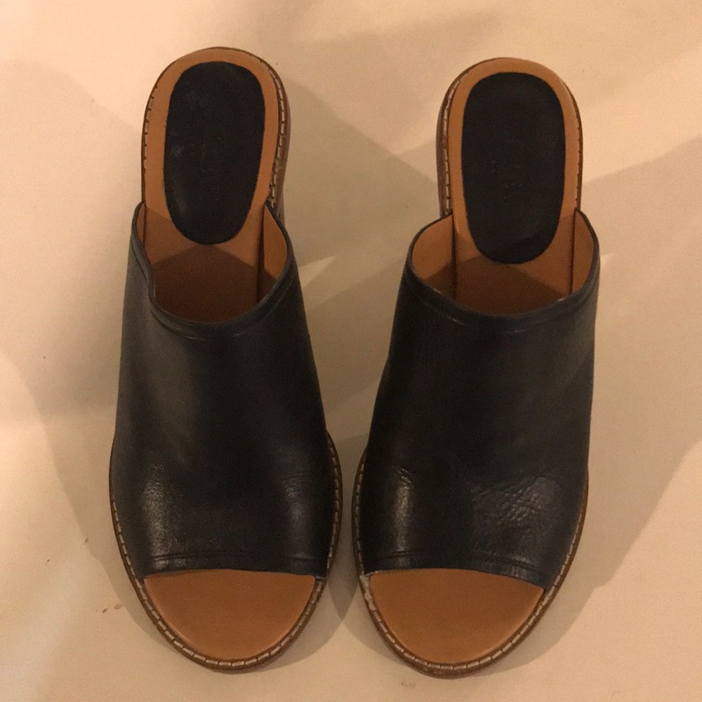 J. Crew Leather Mules